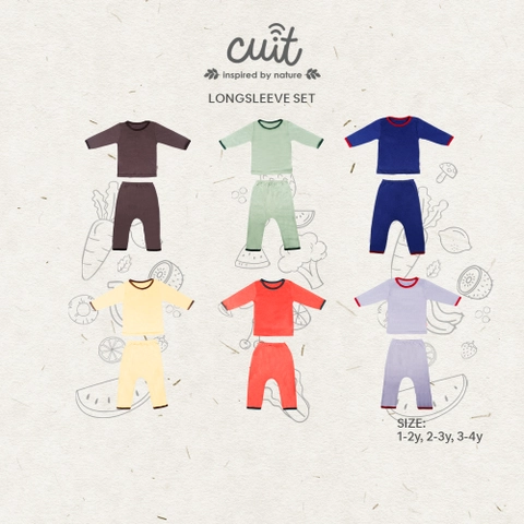 CUIT Baby 1-4 Tahun Hachi Setelan Panjang Anak Unisex Furutsu Series